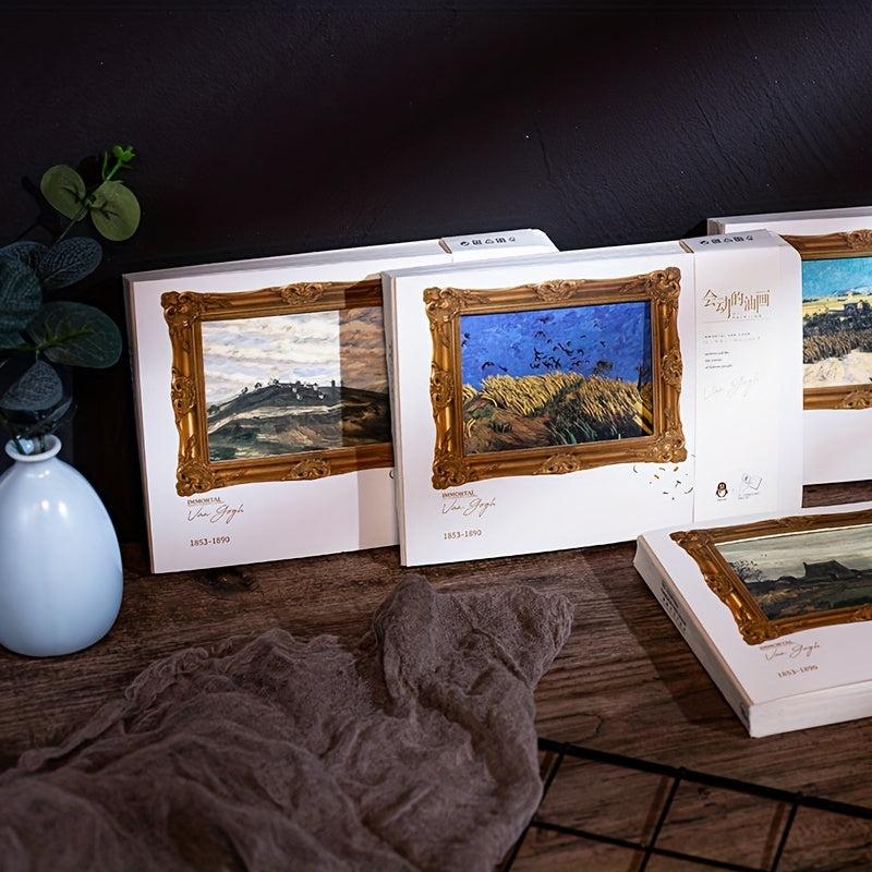 Van Gogh's Moving Painting AR Handbook Impressionist Starry Sky Notebook