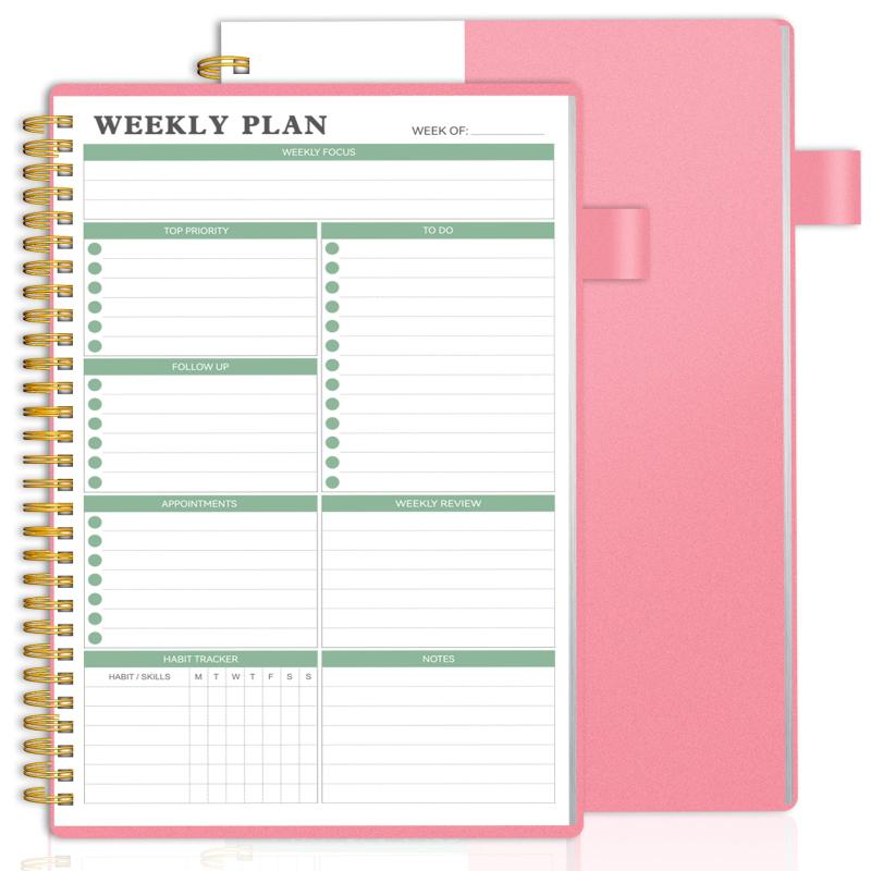 Undated Weekly Planner with Goals & Habit Tracker
