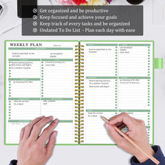 Undated Weekly Planner with Goals & Habit Tracker