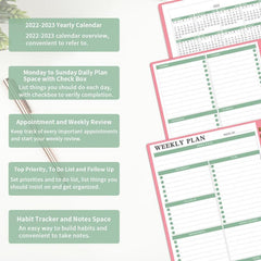 Undated Weekly Planner with Goals & Habit Tracker