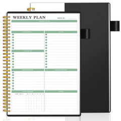 Undated Weekly Planner with Goals & Habit Tracker