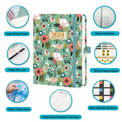 A4 Weekly Diary Jan - Dec PU Leather Hard Cover