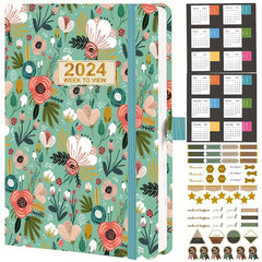 A4 Weekly Diary Jan - Dec PU Leather Hard Cover