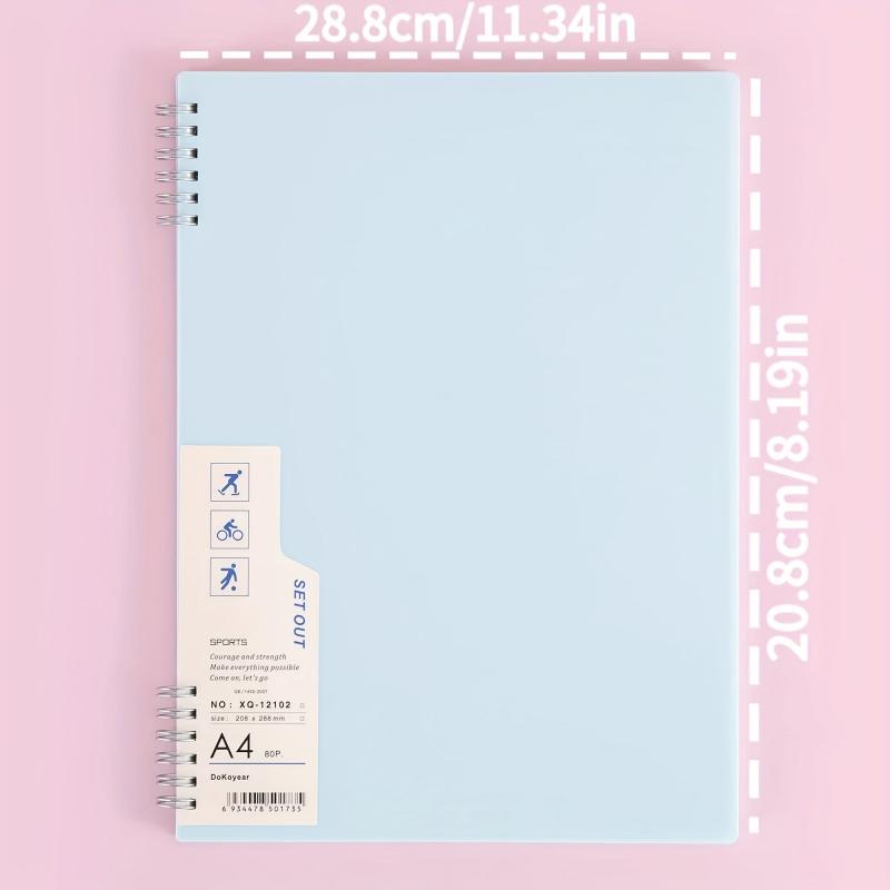 A4 Notebook 160 Pages PP Coil Business Student Office Stationery Diary