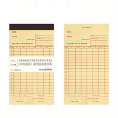 50PCS Retro Bill Memo Pad Narrative Chapter Series Material Decorative Paper