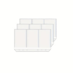 15pcs A6 Binder Pockets Budget Cash Envelopes for 6 Ring Binder Waterproof PVC