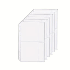 15pcs A6 Binder Pockets Budget Cash Envelopes for 6 Ring Binder Waterproof PVC