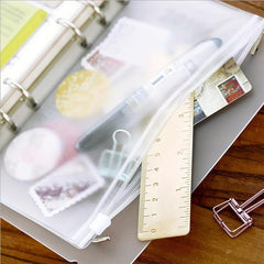 15pcs A6 Binder Pockets Budget Cash Envelopes for 6 Ring Binder Waterproof PVC