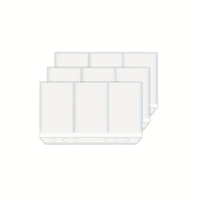 15pcs A6 Binder Pockets Budget Cash Envelopes for 6 Ring Binder Waterproof PVC