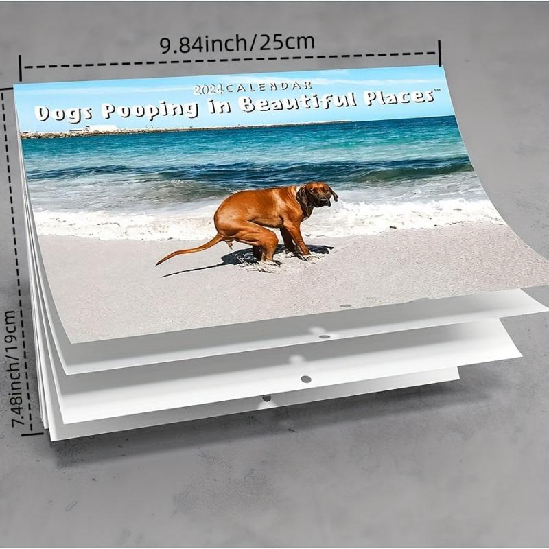 Dog Poop Calendar Funny Dog Calendar Great Gift For Dog