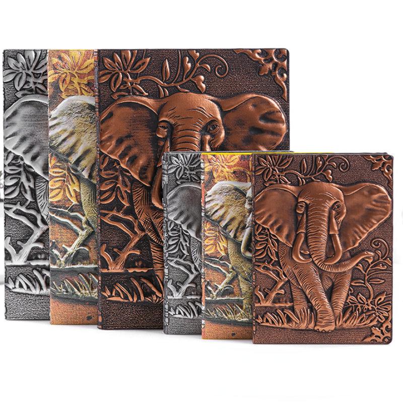 Vintage Elephant Embossed Journal Notepad Travel Planner Notebook