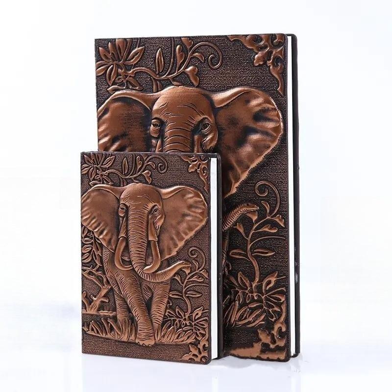 Vintage Elephant Embossed Journal Notepad Travel Planner Notebook