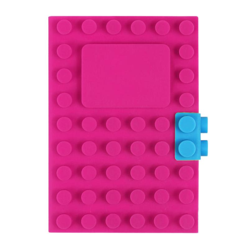 Creative A6 Loose leaf Building Block Silicone Notepad