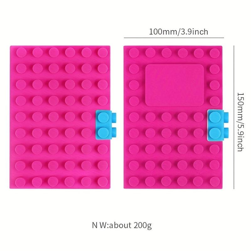 Creative A6 Loose leaf Building Block Silicone Notepad