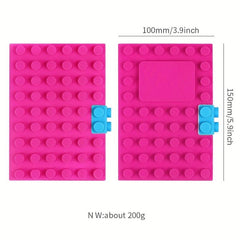 Creative A6 Loose leaf Building Block Silicone Notepad