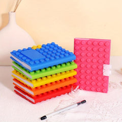Creative A6 Loose leaf Building Block Silicone Notepad