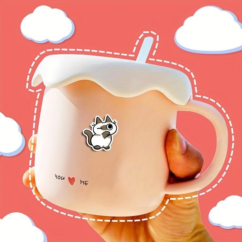 100pcs Siamese Cat Pattern Stickers Water Bottle Laptop Luggage