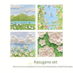 6 Colorful Landscape Painting Materials