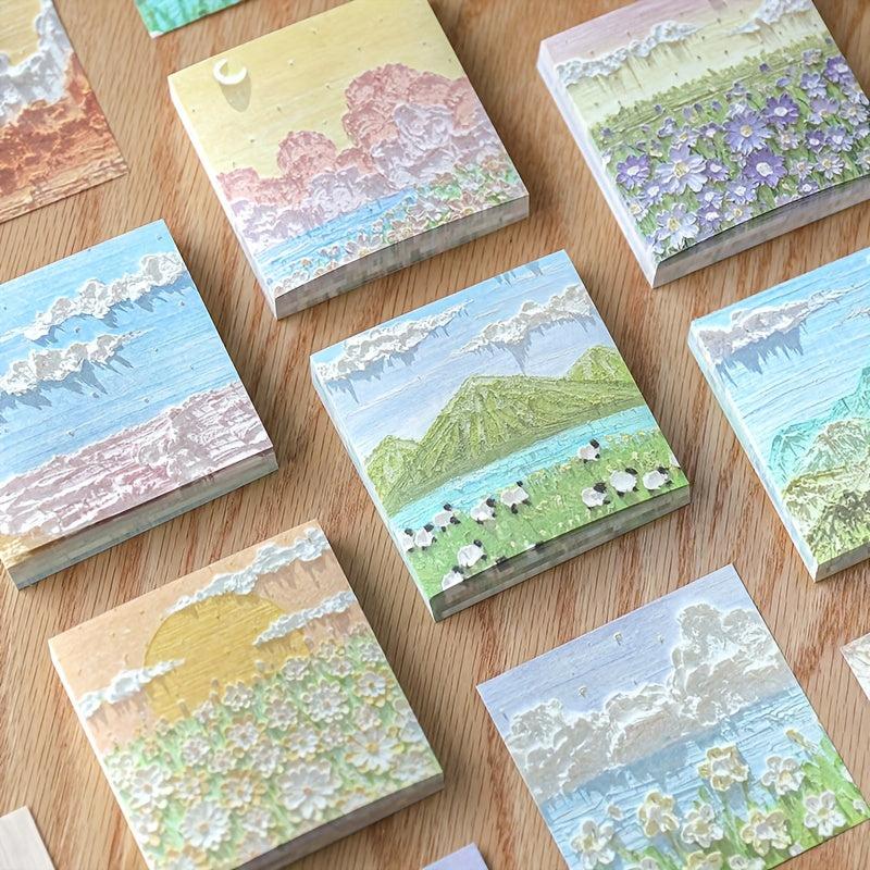 6 Colorful Landscape Painting Materials