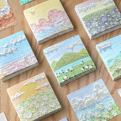 6 Colorful Landscape Painting Materials