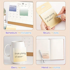 240pcs Gradient Memo Sticky Notes for Office School Supplies