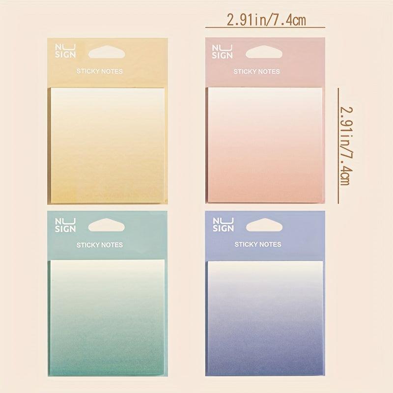240pcs Gradient Memo Sticky Notes for Office School Supplies