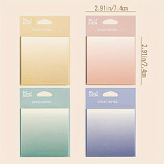 240pcs Gradient Memo Sticky Notes for Office School Supplies