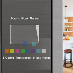 Magnetic Acrylic Board & Sticky Notes Set