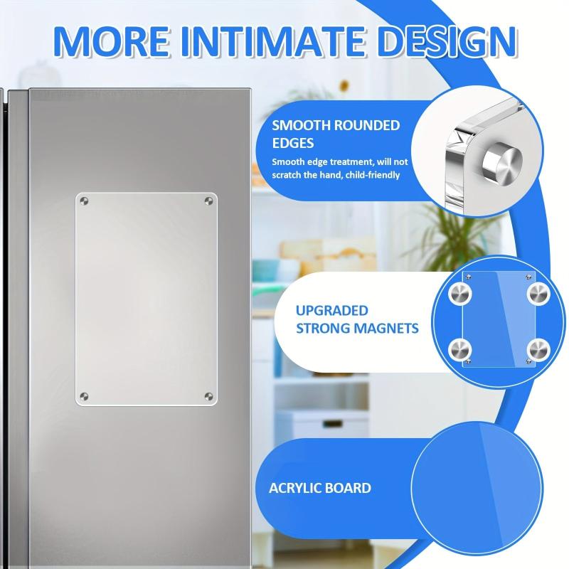 Magnetic Acrylic Board & Sticky Notes Set