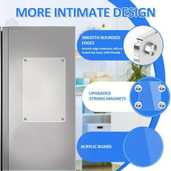 Magnetic Acrylic Board & Sticky Notes Set