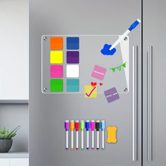 Magnetic Acrylic Board & Sticky Notes Set