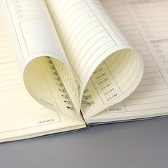 2pcs A5 Time Planning Book Leather Cover Coil Notebook Memo 120 Pages