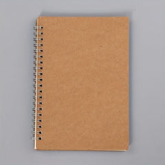 2pcs A5 Time Planning Book Leather Cover Coil Notebook Memo 120 Pages