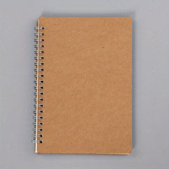 2pcs A5 Time Planning Book Leather Cover Coil Notebook Memo 120 Pages