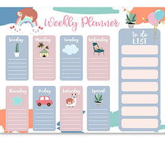 Magnetic Planner Calendar & Dry Erase Markers Set