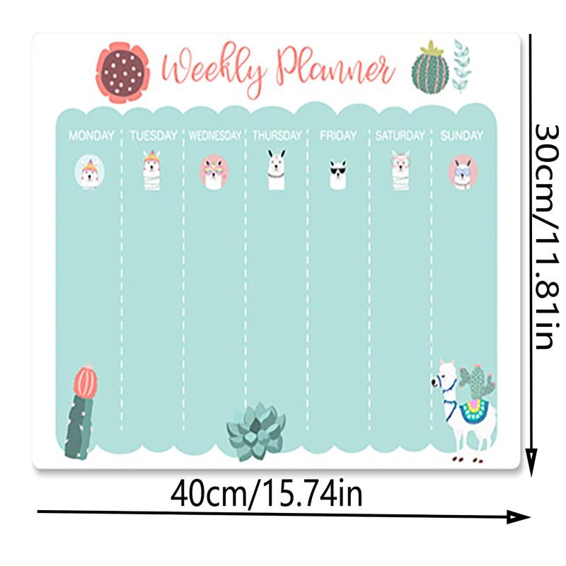 Magnetic Planner Calendar & Dry Erase Markers Set