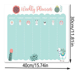 Magnetic Planner Calendar & Dry Erase Markers Set