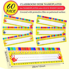 60 Personalized Desk Name Stickers for School Season Opening - Back to School