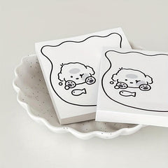 Cartoon Dog Note Pad 50 Sheets Tear off Non adhesive Note Paper
