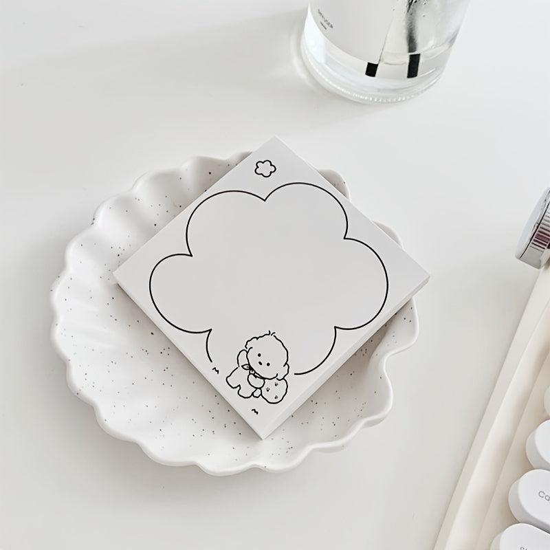 Cartoon Dog Note Pad 50 Sheets Tear off Non adhesive Note Paper