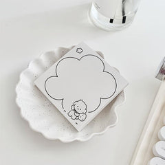 Cartoon Dog Note Pad 50 Sheets Tear off Non adhesive Note Paper