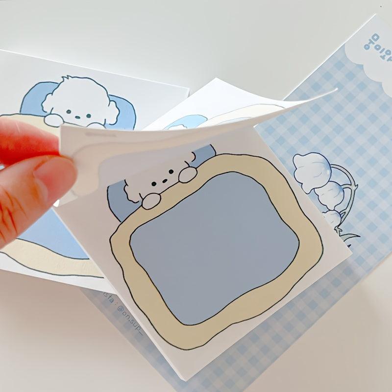 Cartoon Dog Note Pad 50 Sheets Tear off Non adhesive Note Paper