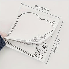 Cartoon Dog Note Pad 50 Sheets Tear off Non adhesive Note Paper