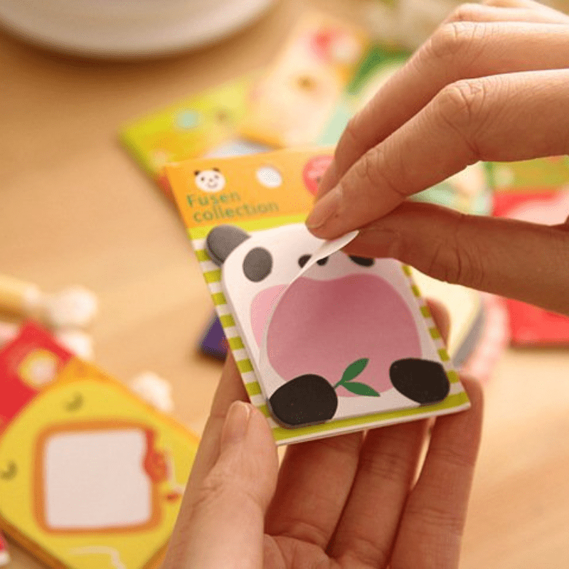 3 Packs Cute Sticky Notes Animals Memo Paper Gift Cards