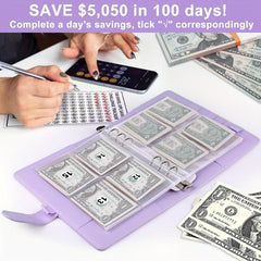 100 Envelope Money saving Challenge Kit Budget Binder Set With Cash Envelopes