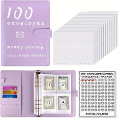 100 Envelope Money saving Challenge Kit Budget Binder Set With Cash Envelopes