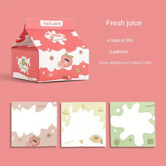 Creative Milk Box Memo Cartoon Memo Paper Student Extractable Memo Paper