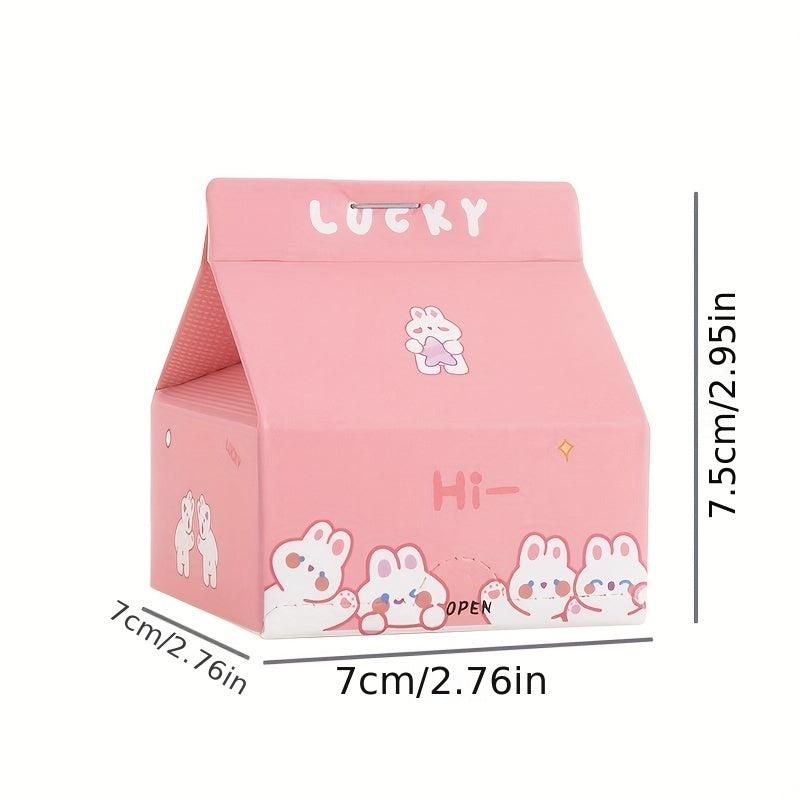 Creative Milk Box Memo Cartoon Memo Paper Student Extractable Memo Paper