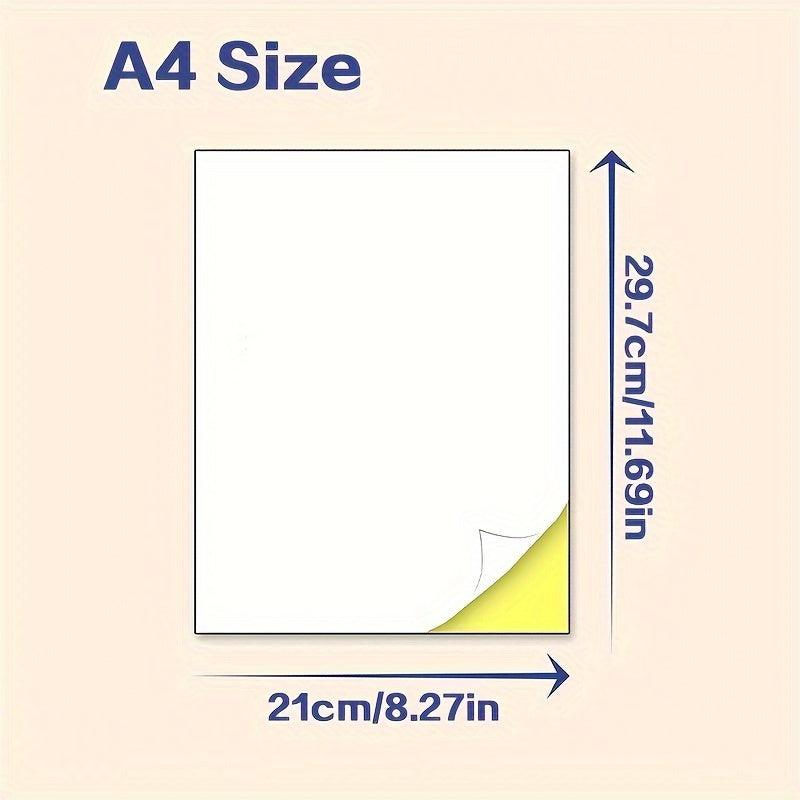 30 Sheets Glossy Sticker Paper 8.5 x 11 for Laser Inkjet Printing