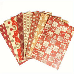 8pcs Colorful Cartoon Birthday Gift Wrapping Paper Roll